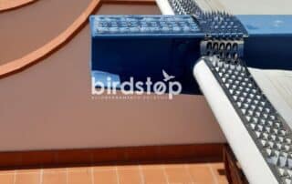 Sistema dissuasore metallico installato